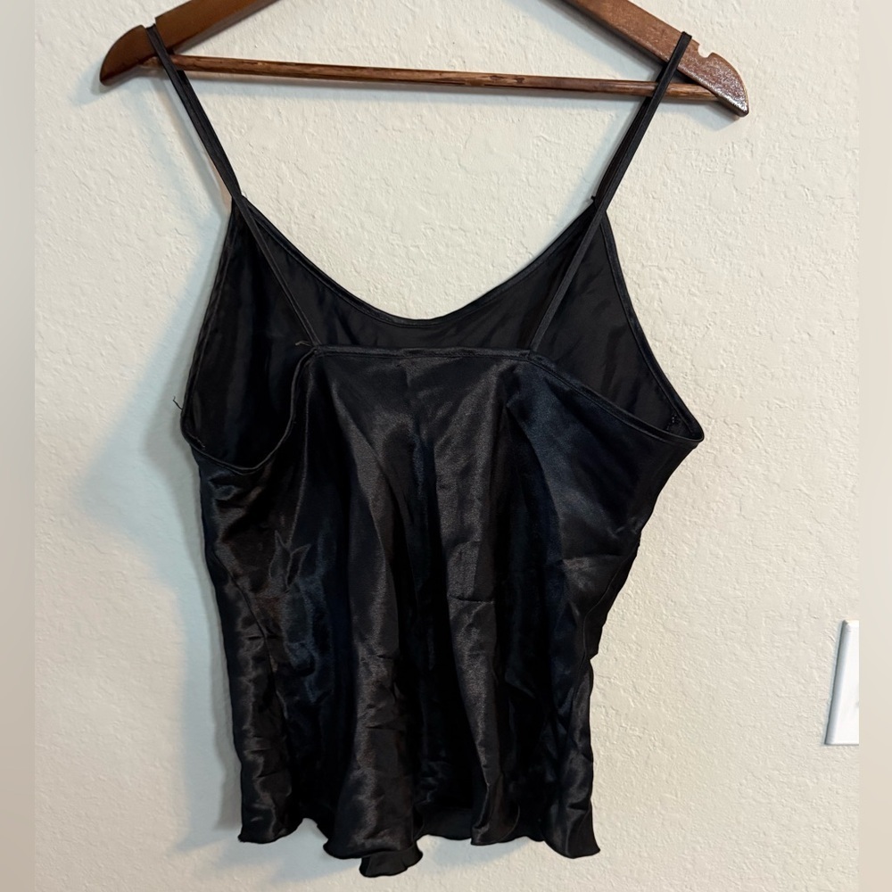 Le Moncy Black Satin Camisole Top - Picture 6 of 6